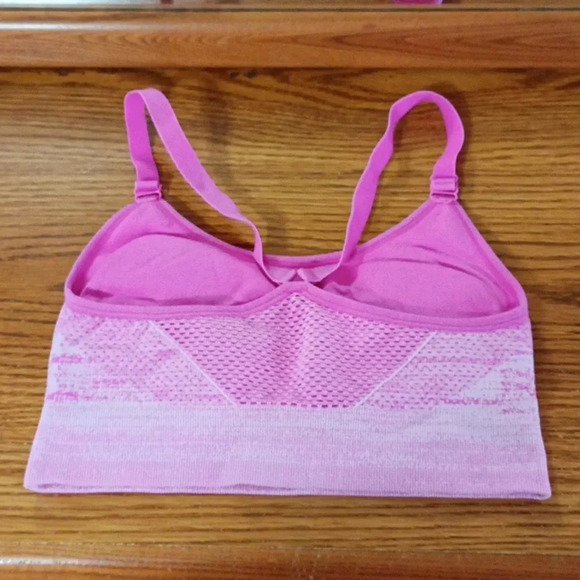 Member's Mark Ladies Size Medium Seamless Adjustable Sports Bra Pink - Picture 2 of 5